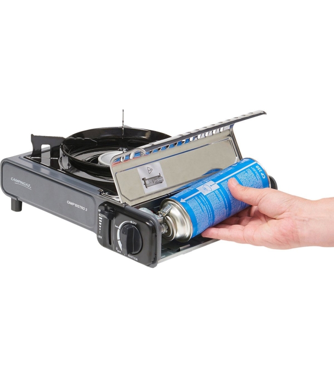 Campingaz Campingaz Camp Bistro 3 gasbrander 2200W 2000038753 Campingaz kooktoestellen 2000038753 ecru bij Leerentveldvrijetijd.nl