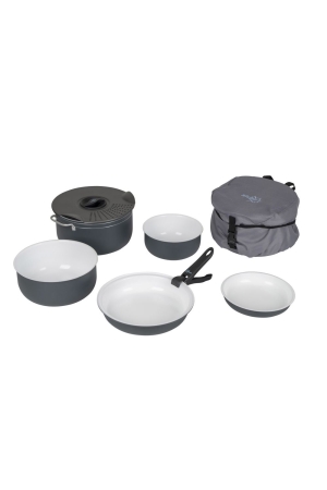 Bo-Camp Bo-Camp Pannenset Camping Ceramic 7-dlg  Bo-Camp Bo-Camp Pannenset Camping Ceramic 7-dlg