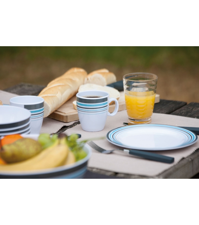 Bo-Camp Bo-Camp Limonadeglas Deluxe rib PC 360ml  6101496  Bo-Camp koken 6101496 ecru bij Leerentveldvrijetijd.nl