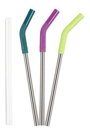 Klean Kanteen Klean Kanteen Rietjes RVS 3 Pack - 10mm multi color/brushed stainless