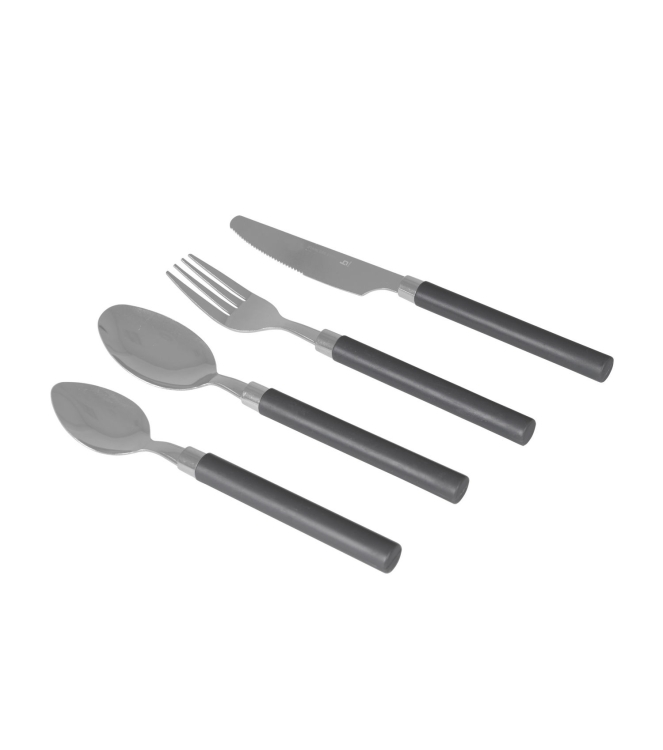 Bo-Camp Bo-Camp Bestekset 24-delig in mandje  6102102  Bo-Camp koken 6102102 ecru bij Leerentveldvrijetijd.nl