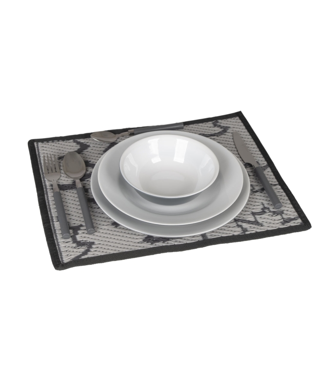 Bo-Camp Bo-Camp Bestekset 24-delig in mandje  6102102  Bo-Camp koken 6102102 ecru bij Leerentveldvrijetijd.nl