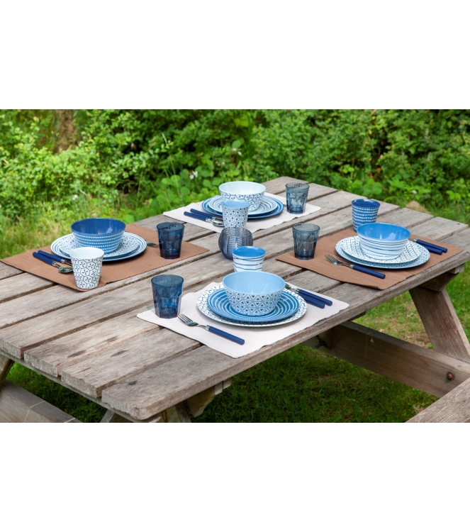 Bo-Camp Bo-Camp Bestekset in box 4-dlg 1-p. navy  6102117  Bo-Camp koken 6102117 ecru bij Leerentveldvrijetijd.nl