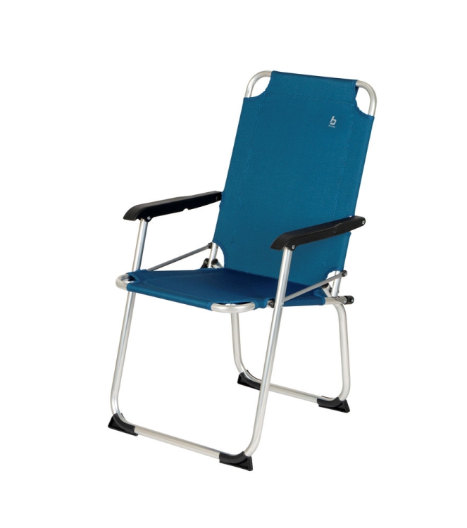 Bo-Camp Bo-Camp Stoel Copa Rio hoog aluminium blauw 1211935 Blauw Bo-Camp meubilair 1211935 antraciet bij Leerentveldvrijetijd.nl