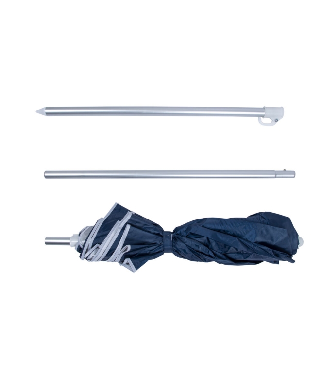 Bo-Camp Bo-Camp Parasol compact 3-dlg 160cm blauw 7267272 blauw Bo-Camp meubilair 7267272 antraciet bij Leerentveldvrijetijd.nl