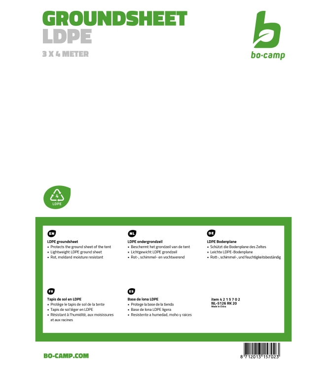 Bo-Camp tenten 4215702 ecru bij Leerentveldvrijetijd.nl