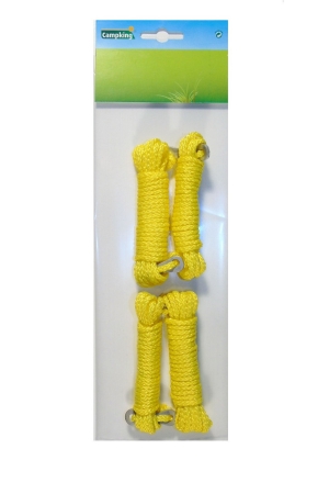 campking campking Scheerlijn Nylon 3mmx4m 4 stuks Geel