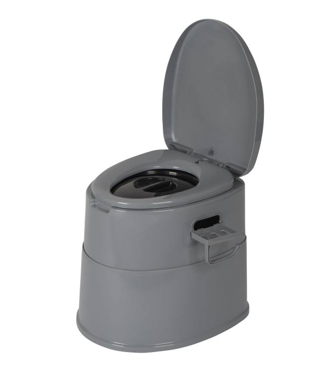 Bo-Camp Bo-Camp Draagbaar toilet deelbaar 45cm  5502815  Bo-Camp caravan 5502815 ecru bij Leerentveldvrijetijd.nl