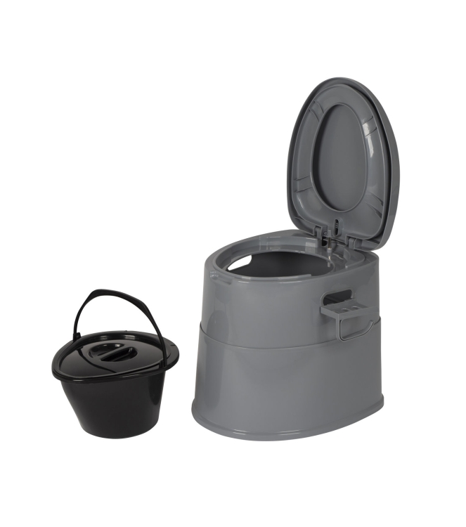 Bo-Camp Bo-Camp Draagbaar toilet deelbaar 45cm  5502815  Bo-Camp caravan 5502815 ecru bij Leerentveldvrijetijd.nl