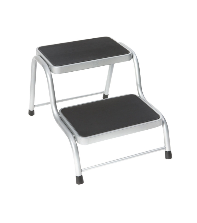 Bo-Camp Bo-Camp Caravanopstap 2 Treden rond  5314998  Bo-Camp caravan 5314998 ecru bij Leerentveldvrijetijd.nl