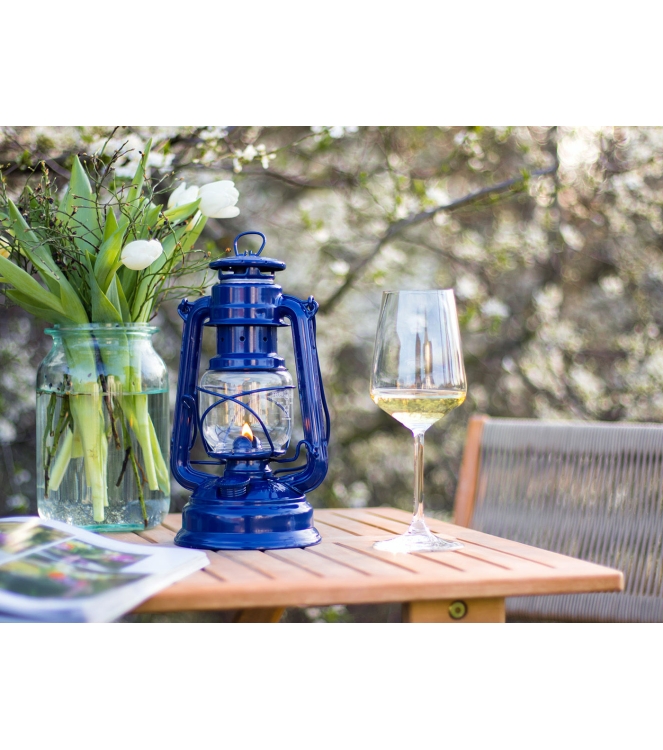 Feuerhand Feuerhand Stormlamp 276 olielamp kobalt blauw FH 276-BL Kobalt Blauw Feuerhand caravan FH 276-BL antraciet bij Leerentveldvrijetijd.nl
