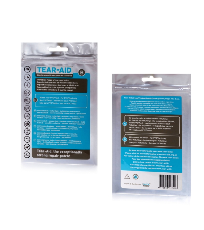Tear-Aid Tear-Aid B Reparatie voor Vinyl en PVC 5714001 Tear-Aid camping 5714001 ecru bij Leerentveldvrijetijd.nl