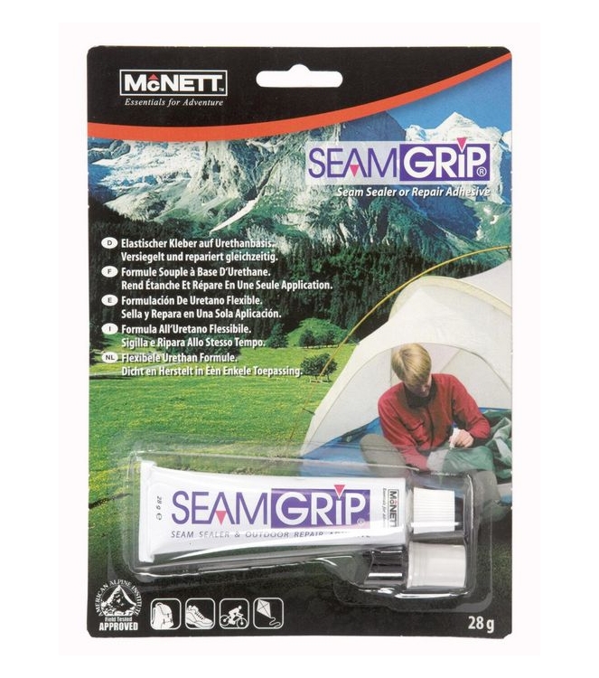 McNett McNett Seamgrip 28gram met Brush 5713000 McNett camping 5713000 ecru bij Leerentveldvrijetijd.nl
