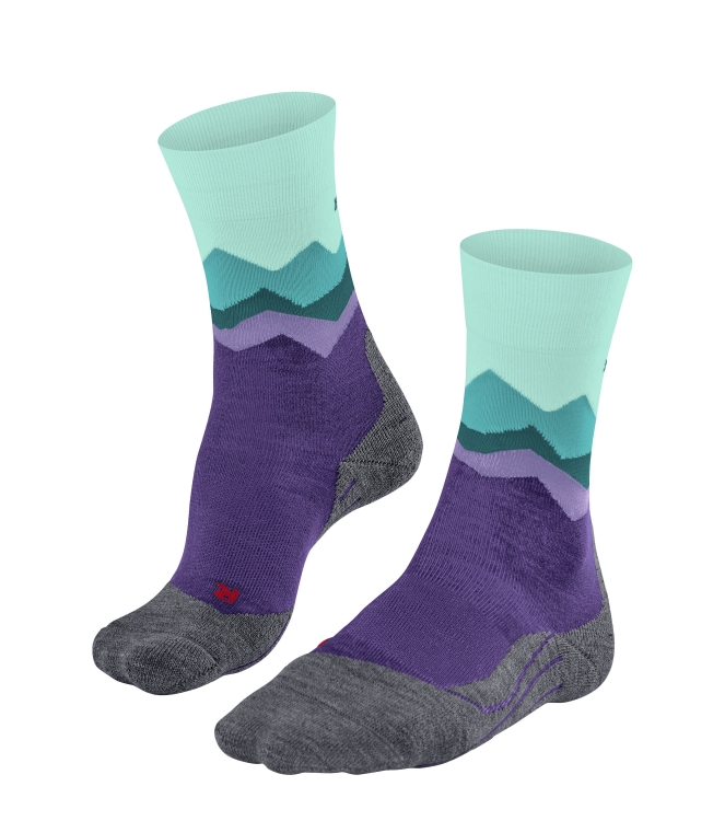 Falke Falke TK2 Explore Women 8683_amethyst 16194 8683_amethyst Falke wandelsokken 16194 blauw combinatie bij Leerentveldvrijetijd.nl