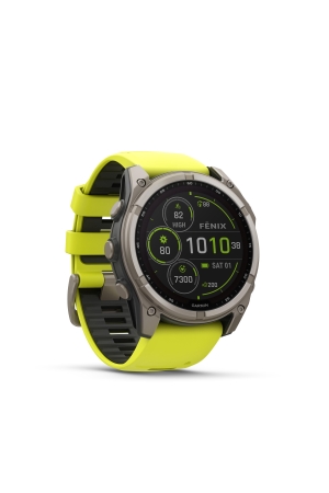 Garmin Garmin fenix 8  51 mm, Solar, Sapphire titanium Amp Yellow/Graphite Band Garmin Garmin fenix 8  51 mm, Solar, Sapphire titanium Amp Yellow/Graphite Band