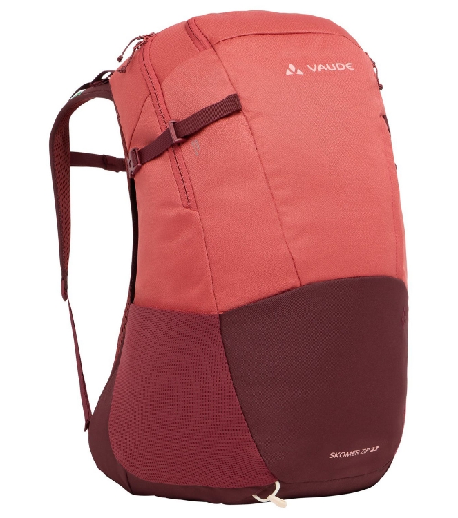 Vaude Vaude Women\'s Skomer Zip 22 dagtour rugzak 804_brick 47370 804_Brick Vaude tassen 47370 marine bij Leerentveldvrijetijd.nl
