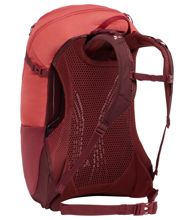 Vaude Vaude Women\'s Skomer Zip 22 dagtour rugzak 804_brick 47370 804_Brick Vaude tassen 47370 marine bij Leerentveldvrijetijd.nl