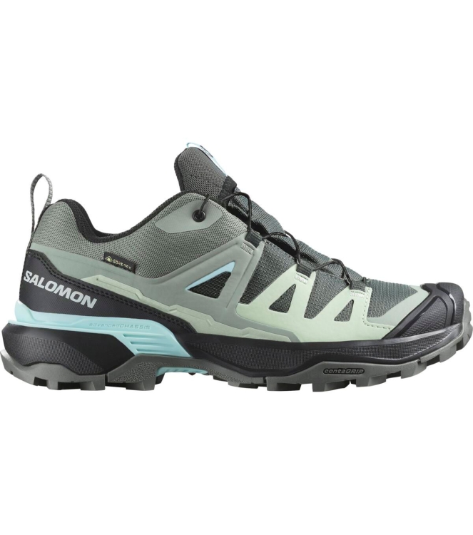 Salomon Salomon X Ultra 360 GTX W sedsa/black/sea L47742500 Sedsa/Black/Sea Salomon wandelschoenen L47742500 blauw bij Leerentveldvrijetijd.nl