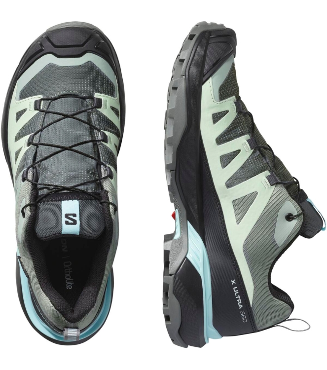 Salomon Salomon X Ultra 360 GTX W sedsa/black/sea L47742500 Sedsa/Black/Sea Salomon wandelschoenen L47742500 blauw bij Leerentveldvrijetijd.nl