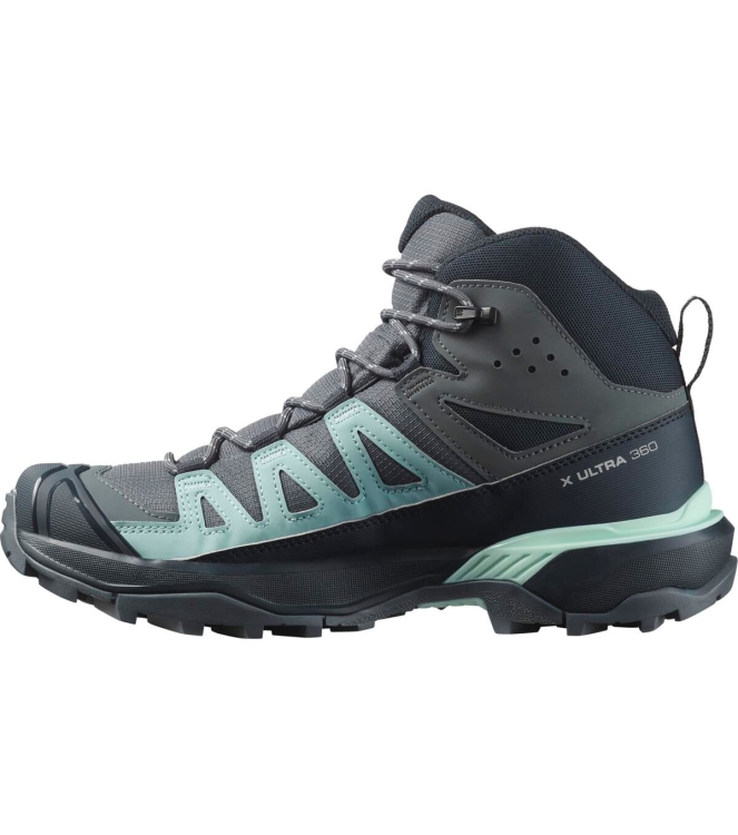 Salomon Salomon X Ultra 360 Mid GTX W turbul/carbo L47745100 Turbul/Carbo Salomon wandelschoenen L47745100 blauw bij Leerentveldvrijetijd.nl