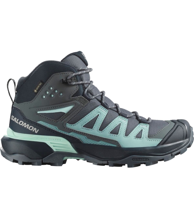 Salomon Salomon X Ultra 360 Mid GTX W turbul/carbo L47745100 Turbul/Carbo Salomon wandelschoenen L47745100 blauw bij Leerentveldvrijetijd.nl