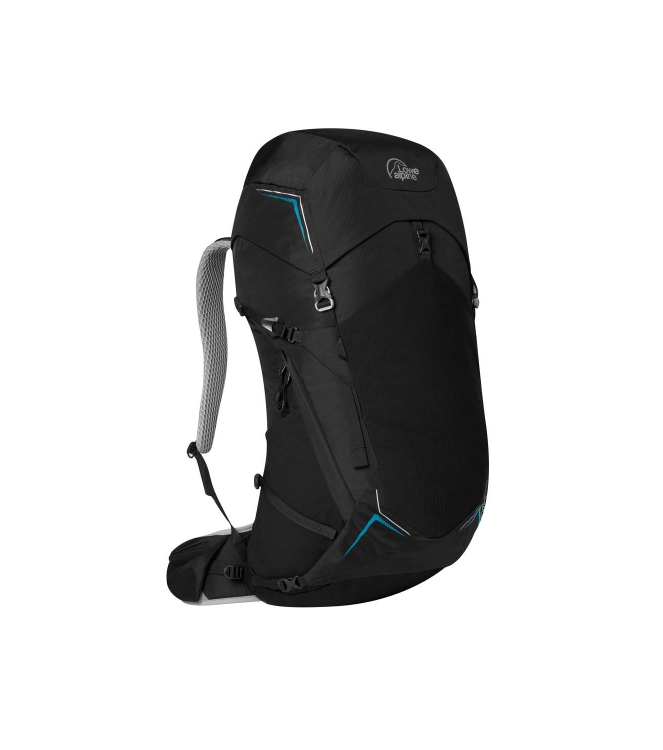 Lowe Alpine Lowe Alpine Airzone Trek 45:55 M-L rugzak bl_black FTE-90 BL_Black Lowe Alpine tassen FTE-90 licht grijs bij Leerentveldvrijetijd.nl