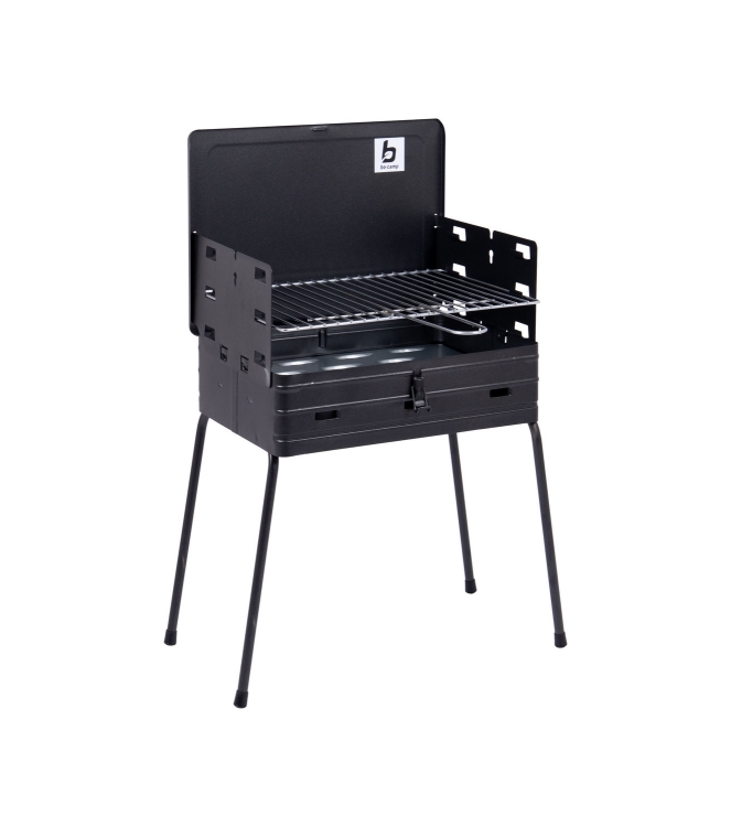 Bo-Camp Bo-Camp BBQ koffermodel staal  8130030  Bo-Camp kooktoestellen 8130030 ecru bij Leerentveldvrijetijd.nl