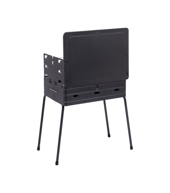 Bo-Camp Bo-Camp BBQ koffermodel staal  8130030  Bo-Camp kooktoestellen 8130030 ecru bij Leerentveldvrijetijd.nl