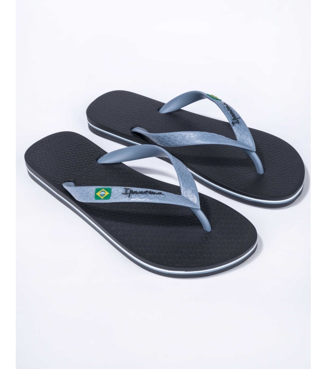 Ipanema Ipanema Ipanema Classic Brasil Heren slippers bb627_grey/blue IP 80415 BB627_Grey/Blue Ipanema slippers IP 80415 lichtblauw bij Leerentveldvrijetijd.nl