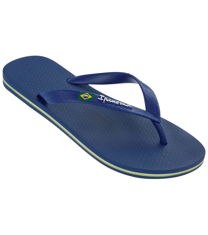 Ipanema Ipanema Ipanema Classic Brasil Heren slippers 22413_blue IP 80415 22413_Blue Ipanema slippers IP 80415 antraciet bij Leerentveldvrijetijd.nl