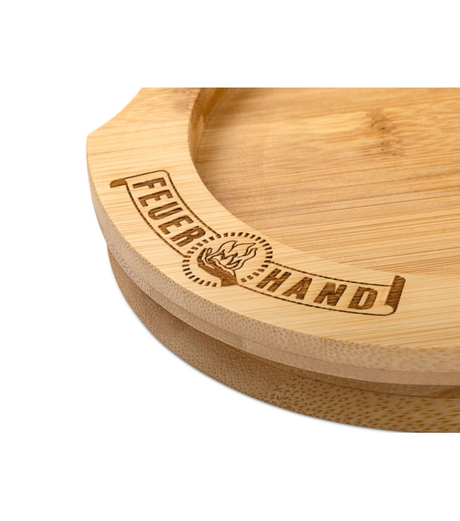 Feuerhand Feuerhand Bamboe Onderzetter Stormlamp 276 FH 276-COASTER Feuerhand caravan FH 276-COASTER ecru bij Leerentveldvrijetijd.nl