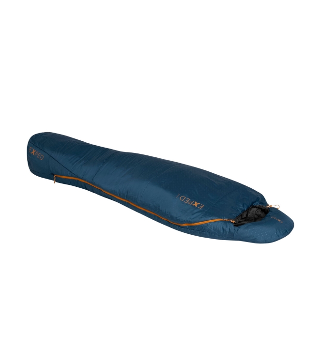 Exped Exped Deepsleep 0C 30F LW left blauw E7846203 Blauw Exped slapen E7846203 antraciet bij Leerentveldvrijetijd.nl