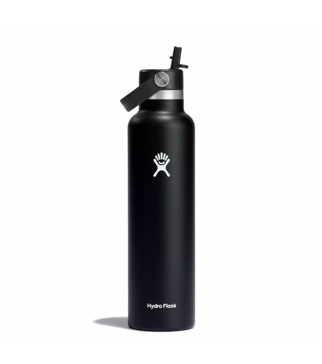 hydro flask hydro flask 21 oz Standard Mouth with Flex Straw Cap black S21CFS Black hydro flask koken S21CFS licht grijs bij Leerentveldvrijetijd.nl