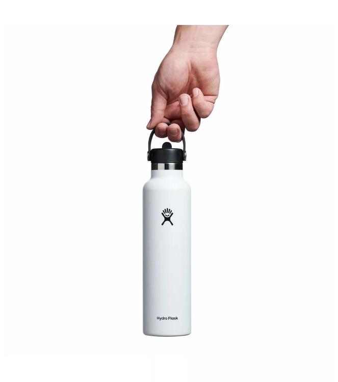 hydro flask hydro flask 21 oz Standard Mouth with Flex Straw Cap white S21CFS White hydro flask koken S21CFS roze bij Leerentveldvrijetijd.nl