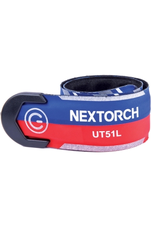 Homeij Homeij Veilgheids LED armband Nextorch oplaadbaar blauw/rood