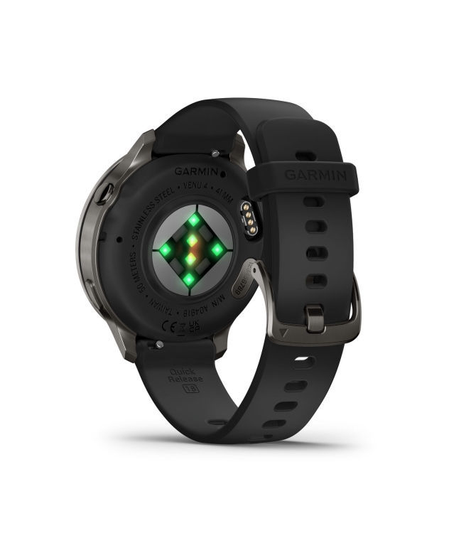 Garmin Garmin Venu 4 - 41mm Slate met zwarte siliconen band 010-03013-02 Garmin orientatie 010-03013-02 ecru bij Leerentveldvrijetijd.nl