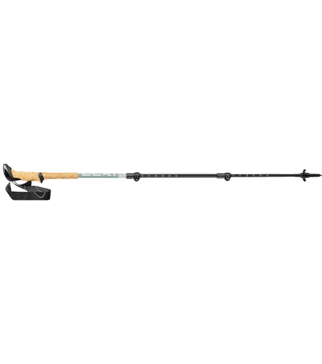Leki Leki Makalu Lite Compact greygreen/silver/white LT65621082 greygreen/silver/white Leki wandelstokken LT65621082 lichtblauw bij Leerentveldvrijetijd.nl