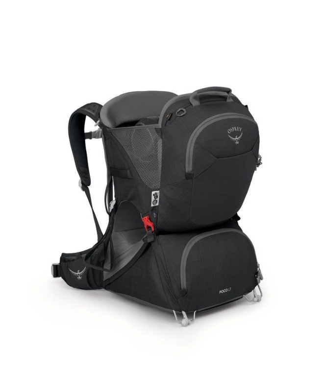Osprey Osprey Poco LT Child Carrier black 10005964 Black Osprey tassen 10005964 licht grijs bij Leerentveldvrijetijd.nl