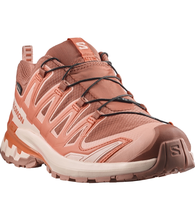 Salomon Salomon XA Pro 3D V9 GTX W pecanb/nectrn/a L47987800 Pecanb/Nectrn/A Salomon wandelschoenen L47987800 beige bij Leerentveldvrijetijd.nl