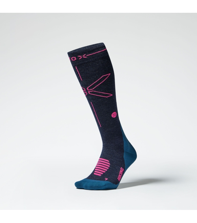 Stox Energy Socks Stox Energy Socks Hiking Merino Socks Women 7643 dark blue / pink OUSKW 7643 Dark Blue / Pink Stox Energy Socks wandelsokken OUSKW geen kleur bij Leerentveldvrijetijd.nl