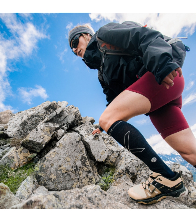 Stox Energy Socks Stox Energy Socks Hiking Merino Socks Women 7681 blue / light grey OUSKW 7681 Blue / Light Grey Stox Energy Socks wandelsokken OUSKW antraciet bij Leerentveldvrijetijd.nl