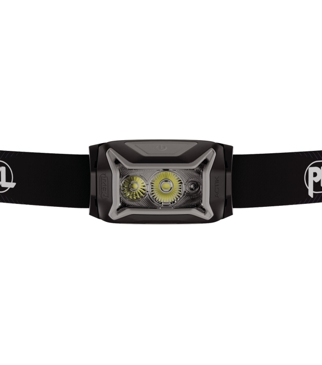 Petzl Petzl Actik Core hoofdlamp 625 lumens black E065AB Black Petzl verlichting E065AB licht grijs bij Leerentveldvrijetijd.nl