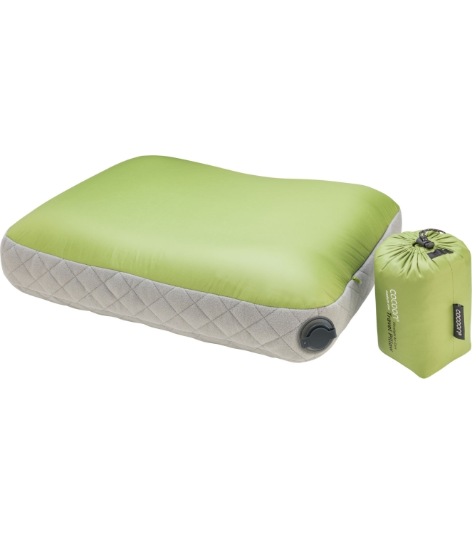Cocoon Cocoon Air Core Pillow UL M 43 × 34 x 11 cm wasabi / grey CACP4-UL2T Wasabi / Grey Cocoon slapen CACP4-UL2T blauw bij Leerentveldvrijetijd.nl