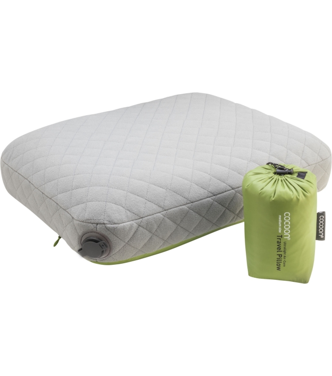Cocoon Cocoon Air Core Pillow UL M 43 × 34 x 11 cm wasabi / grey CACP4-UL2T Wasabi / Grey Cocoon slapen CACP4-UL2T blauw bij Leerentveldvrijetijd.nl