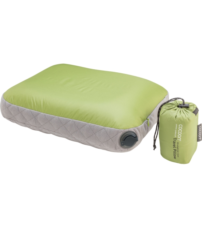 Cocoon Cocoon Air Core Pillow UL 38 × 28 x 9 cm wasabi / grey CACP3-UL2T Wasabi / Grey Cocoon slapen CACP3-UL2T blauw bij Leerentveldvrijetijd.nl