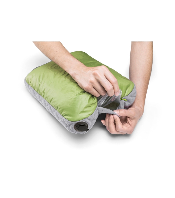Cocoon Cocoon Air Core Pillow UL 38 × 28 x 9 cm wasabi / grey CACP3-UL2T Wasabi / Grey Cocoon slapen CACP3-UL2T blauw bij Leerentveldvrijetijd.nl