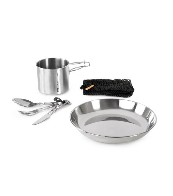 GSI Outdoors GSI Outdoors 1 Person Set Glacier GS61381 GSI Outdoors koken GS61381 ecru bij Leerentveldvrijetijd.nl