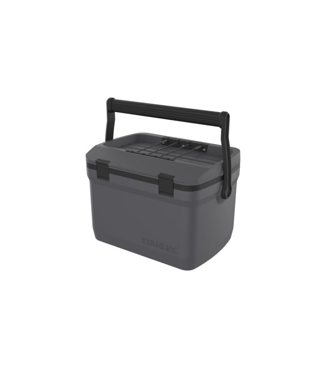 Stanley Stanley The Easy-Carry Outdoor Cooler 16 qt / 15.1 L black 100000118484 Black Stanley koken 100000118484 licht grijs bij Leerentveldvrijetijd.nl