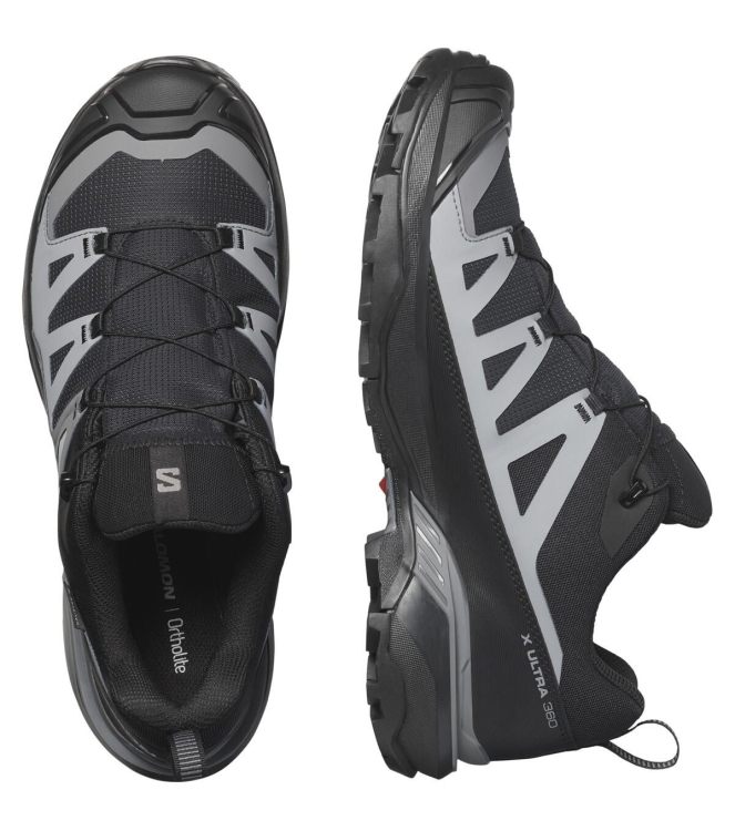 Salomon Salomon X Ultra 360 GTX black / magnet / quiet shade L47453200 Black / Magnet / Quiet Shade Salomon wandelschoenen L47453200 licht grijs bij Leerentveldvrijetijd.nl