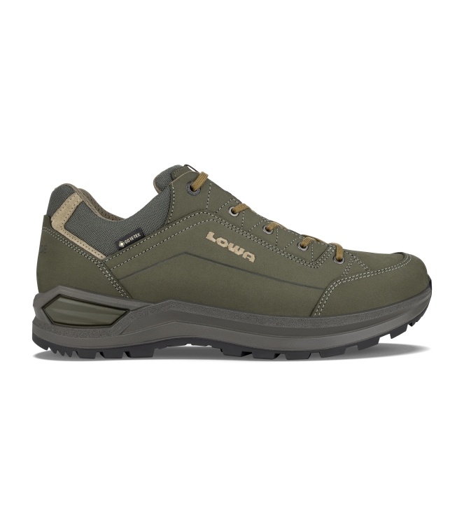 Lowa Lowa Renegade Evo GTX Lo 7811 olive/beige LM311867 7811 olive/beige Lowa wandelschoenen LM311867 blauw bij Leerentveldvrijetijd.nl